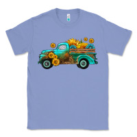 Colony Blue farm truck with sunflower Classic Tee - HRA Design Shop