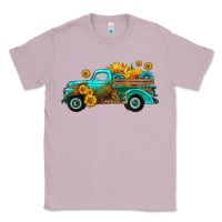 Lilac farm truck with sunflower Classic Tee - HRA Design Shop