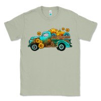Matcha farm truck with sunflower Classic Tee - HRA Design Shop
