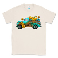 Natural farm truck with sunflower Classic Tee - HRA Design Shop