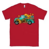 Red farm truck with sunflower Classic Tee - HRA Design Shop