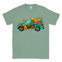 Sage farm truck with sunflower Classic Tee - HRA Design Shop