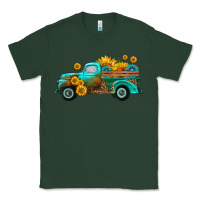 Sports Green farm truck with sunflower Classic Tee - HRA Design Shop