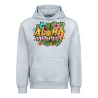 Heather Grey aloha summer Urban Hoodie - BarkalooDesign