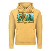 Vintage Mustard trust in the lord with all your heart Vintage Hoodie - texasbilliewilder