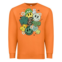 Carrot st patricks day green smile Premium Sweatshirt - MaliasSmallBusiness