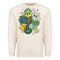 Sandshell st patricks day green smile Premium Sweatshirt - MaliasSmallBusiness