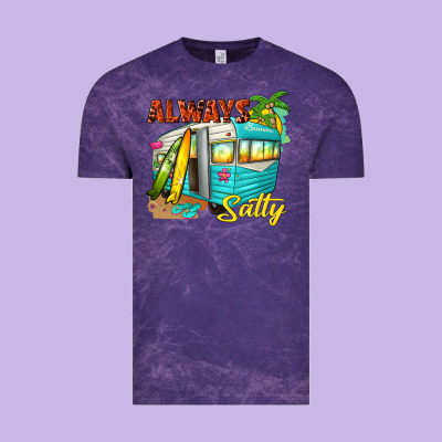 Always Salty With Caravan Vintage Tee Designed By Texasbilliewilder