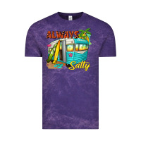 Cloud Purple always salty with caravan Vintage Tee - texasbilliewilder