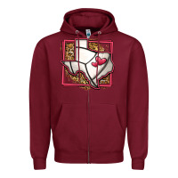Burgundy leopard volleyball texas map Zipper Hoodie - Jasminsmagicworld