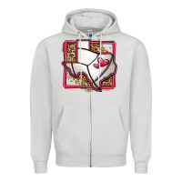 Dove Grey leopard volleyball texas map Zipper Hoodie - Jasminsmagicworld