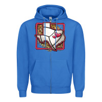 True Royal leopard volleyball texas map Zipper Hoodie - Jasminsmagicworld