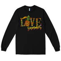 Black love summer pinapple Long Sleeve Tee - CowhideDigitalArt