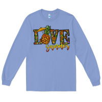 Colony Blue love summer pinapple Long Sleeve Tee - CowhideDigitalArt