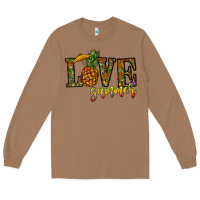Toasted Coconut love summer pinapple Long Sleeve Tee - CowhideDigitalArt