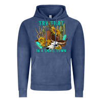Vintage Denim try that in a small town Vintage Hoodie - texasbilliewilder