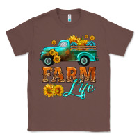 Chestnut farm truck  farm life with sunflower Classic Tee - HRA Design Shop