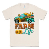 Natural farm truck  farm life with sunflower Classic Tee - HRA Design Shop