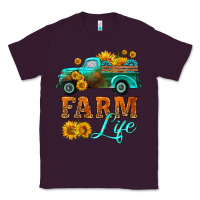 Plum farm truck  farm life with sunflower Classic Tee - HRA Design Shop