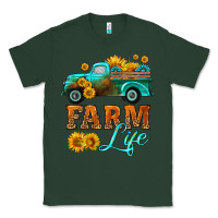 Sports Green farm truck  farm life with sunflower Classic Tee - HRA Design Shop
