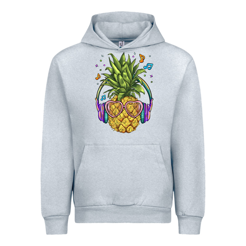Pineapple With Headphone Urban Hoodie by BarkalooDesign | Teevron
