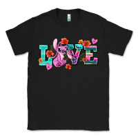 Black love stitch Classic Tee - AdoDesignShop