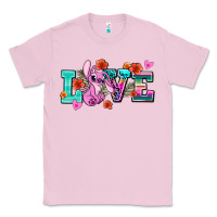 Bubblegum Pink love stitch Classic Tee - AdoDesignShop