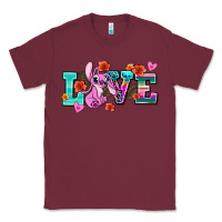 Burgundy love stitch Classic Tee - AdoDesignShop