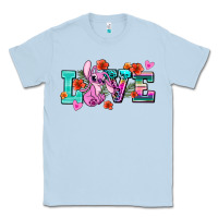 Dusty Blue love stitch Classic Tee - AdoDesignShop