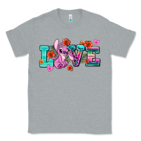 Heather Grey love stitch Classic Tee - AdoDesignShop