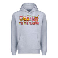 Heather Grey tis the season Premium Hoodie - MaliasSmallBusiness