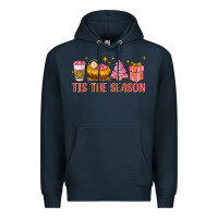 Navy tis the season Premium Hoodie - MaliasSmallBusiness