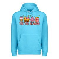 Ocean Blue tis the season Premium Hoodie - MaliasSmallBusiness