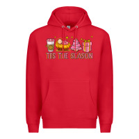 Red tis the season Premium Hoodie - MaliasSmallBusiness