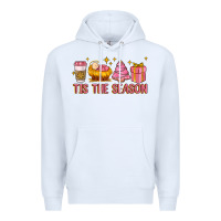 White tis the season Premium Hoodie - MaliasSmallBusiness