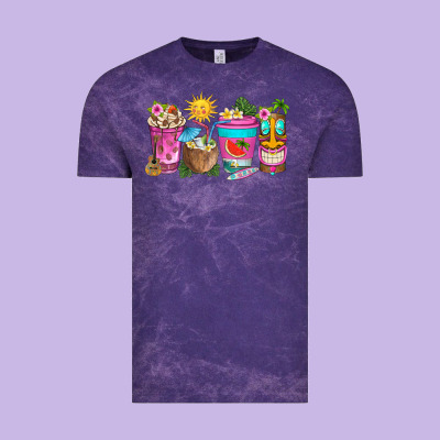 Aloha Coffe Cups Vintage Tee Designed By Texasbilliewilder