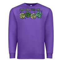 Purple god says i am patrick's day Premium Sweatshirt - MaliasSmallBusiness