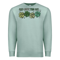 Seafoam god says i am patrick's day Premium Sweatshirt - MaliasSmallBusiness