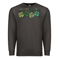 Smoke god says i am patrick's day Premium Sweatshirt - MaliasSmallBusiness
