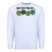 White god says i am patrick's day Premium Sweatshirt - MaliasSmallBusiness