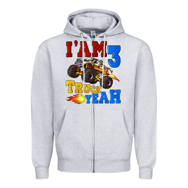 I'am Three Truck Yeah Zipper Hoodie by Artiststas | Teevron