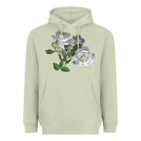 Matcha white dawn rose Heavyweight Hoodie - LillyAllenDesigns