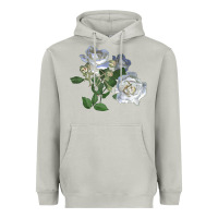 Moon Dust white dawn rose Heavyweight Hoodie - LillyAllenDesigns