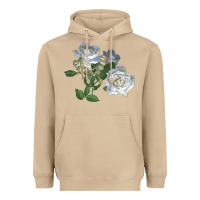 Mushroom white dawn rose Heavyweight Hoodie - LillyAllenDesigns