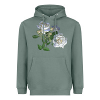 Sage white dawn rose Heavyweight Hoodie - LillyAllenDesigns