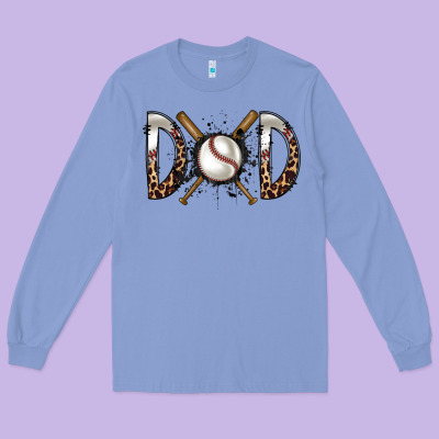 Dad Baseball Long Sleeve Tee Designed By Racoondesign