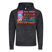 Vintage Black too many kids not enough caffeine Vintage Hoodie - Zillion Design Studio