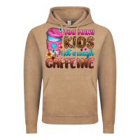 Vintage Coffee too many kids not enough caffeine Vintage Hoodie - Zillion Design Studio