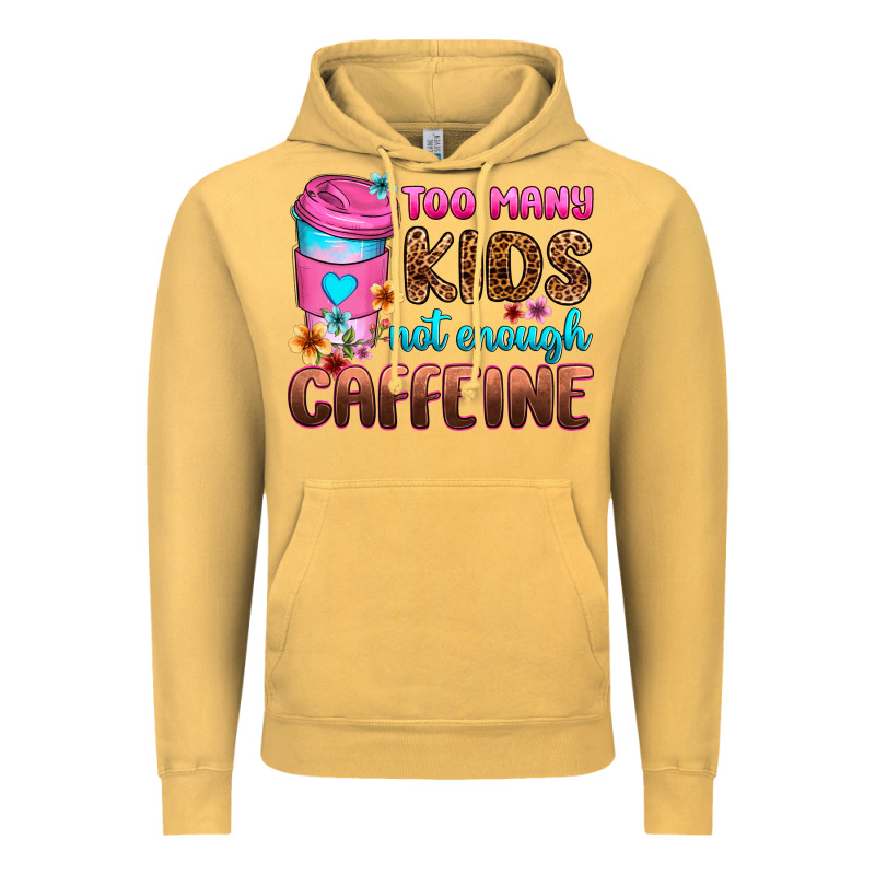 Too Many Kids Not Enough Caffeine Vintage Hoodie by Zillion Design Studio | Teevron