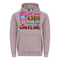 Vintage Zinc too many kids not enough caffeine Vintage Hoodie - Zillion Design Studio
